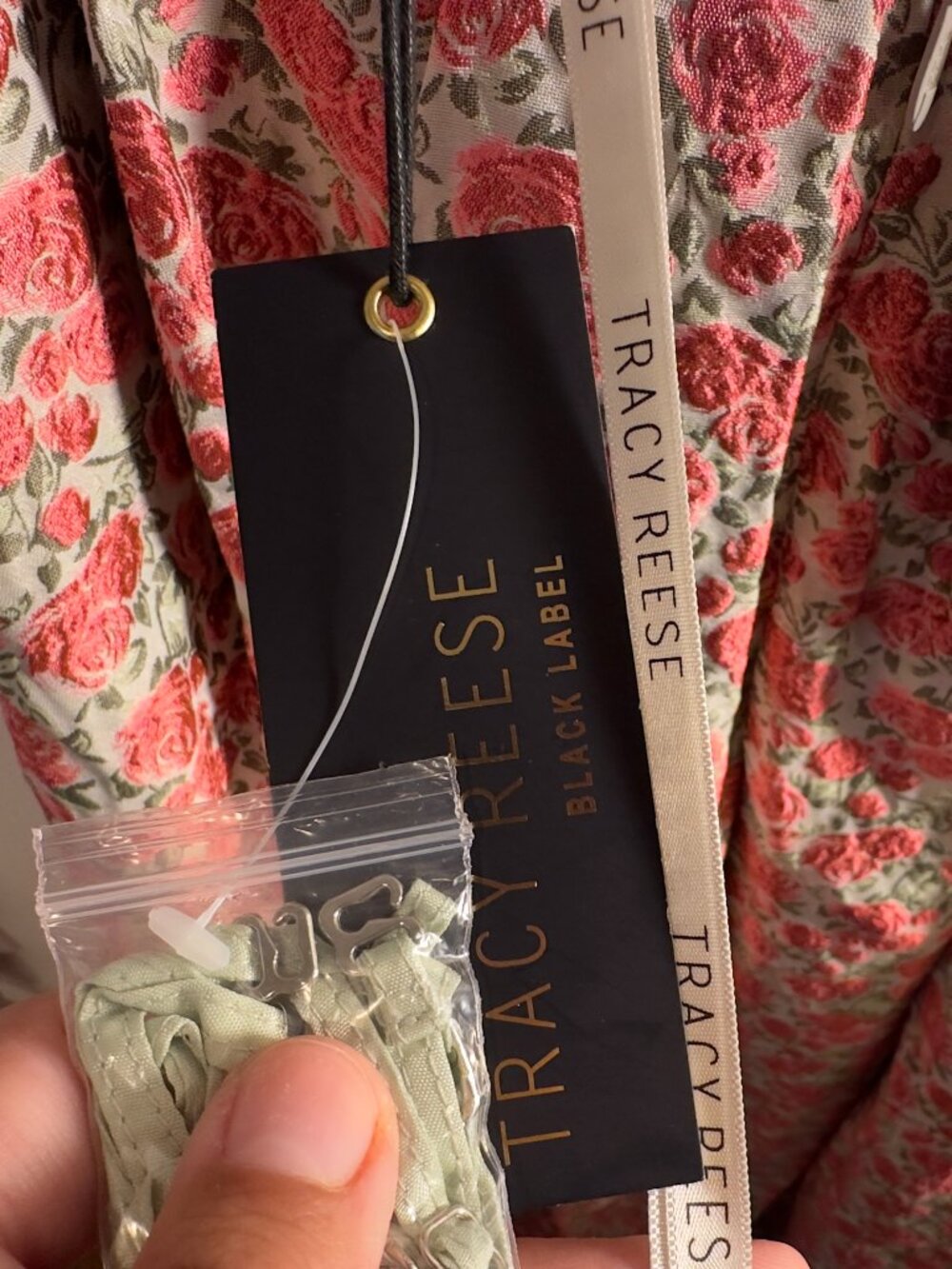 Anthropologie BHLDN Margaret Dress by Tracy Reese | Rose Jacquard Embroidery - Picture 9 of 15